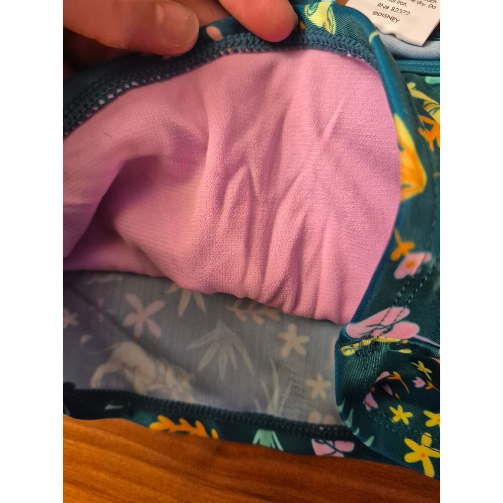 Disney Swimwear Girls Size 3T Lion King Blue Yellow Raceback Ruffle Tankini 8238 - Picture 6 of 8